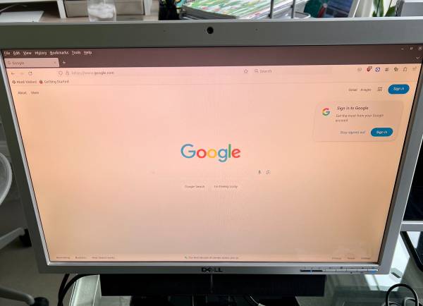 2 DELL 22-inch Widescreen Flat Panel LCD Monitors (one with add on spe 1