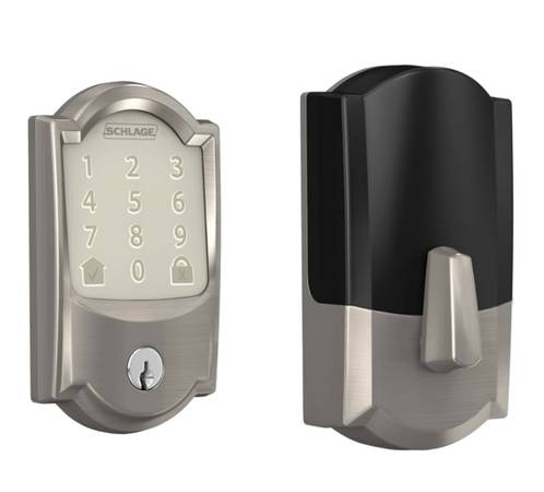 Schlage Encoder Smart WiFi Deadbolt- Satin Nickel-New in Box! 1