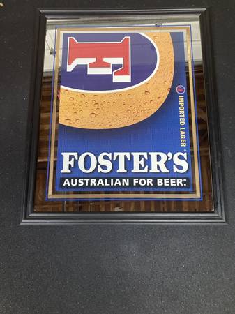 Fosters Beer Mirror 1
