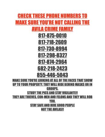 SCAM ALERT LOOK OUT FOR THESE ADS & NUMBERS FROM FELON MARTIN AVILA 1