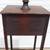 Antique Mahogany Men's Shaving Stand with Oval Mirror 18 thumbnail
