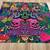 Leofanger Blacklight Psychedelic Skull Tapestry 2 thumbnail