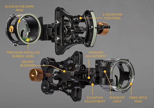 Single pin bow sight 1