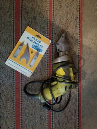 kett 18g electric metal shears double cuts with extra blade set 1