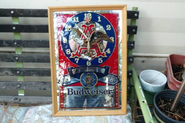 1981 budweiser mirror clock 1