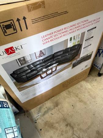 Leather  Sofa center attachment 1