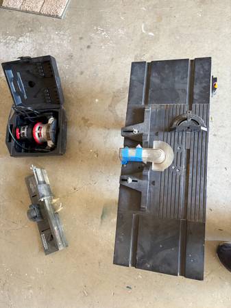 Two Craftsman routers with one router table 1