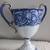 Bombay Company Large Double-Handled Vase Trophy Loving Cup Blue White 18 thumbnail