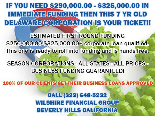 UNSECURED BUSINESS FUNDING - GET UPTO $350K LOAN - 100% EASY APPROVALS 1
