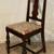 Antique-Style Accent Chair w/ Ornate Back & Floral Seat | Vintage Char 3 thumbnail
