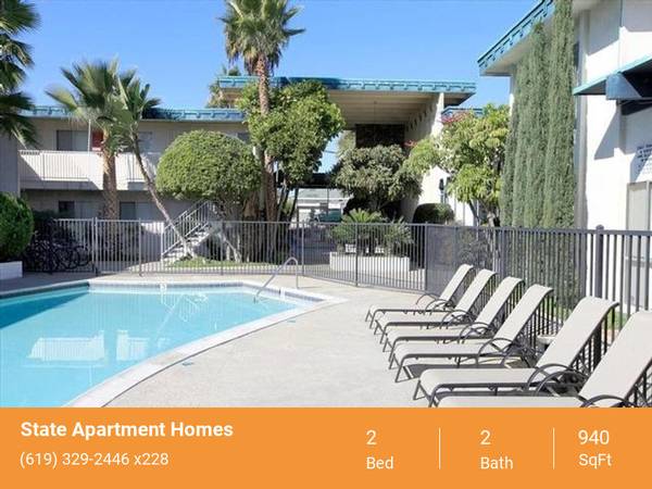 $2,760 / 2br - 940ft2 - Bike Racks, On-Site Maintenance, On-Site Management (San Diego)63998600707715120