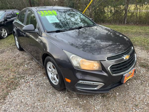 2016 CHEVY CRUZE-$1500 DOWN DRIVE OUT-NO CREDIT CHECK-NO INTEREST- 1