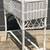Antique White Wicker & Wood Fern Pland Stand w/ Tin Liner 4 thumbnail