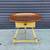 Vintage High Quality Heywood Wakefield Round Side Table. 2 thumbnail