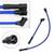 Harley Davidson Sportster 10mm Silicone Blue Spark Plug Wire set 2 thumbnail