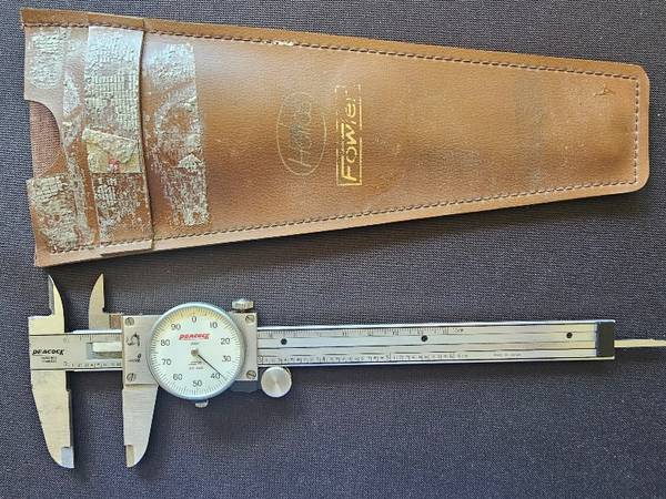Vintage Peacock Dial Caliper, Model 20-440, 6", .001 1