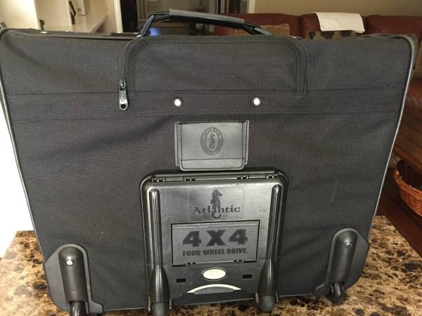 ATLANTIC UNIT 2 ROLLING TOTE, BLACK 1