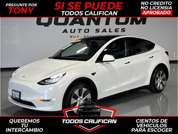 1 2021 TESLA MODEL Y LONG RANGE SPORT UTILITY 4D 1