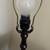 Retro style table lamp with burgundy shade 7 thumbnail