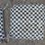 5 Checkered Seat Cushions patio chair reversible black white 22"  outd 2 thumbnail