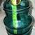 Vintage Teal MCM Ribbed Beehive Glass Pitcher 9.5” 2 thumbnail