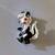 Vintage Silver tone and Enameled Skunk Pin (circa mid 50’s) 1 thumbnail