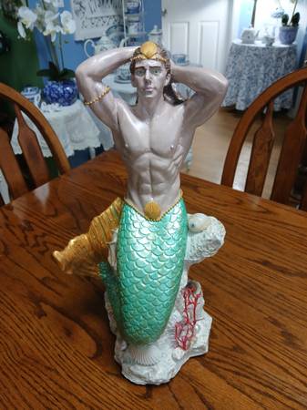 Large Merman statue 1