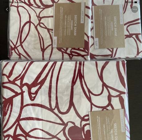New West Elm Duvet set 1