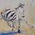 Mid Century ZEBRA Print signed Hug 3 thumbnail