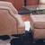 Rare Mid century custom faux Leather studded chair and ottoman 8 thumbnail