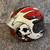Large Joe Rocket RKT 101 Villain Skull Motorcycle Helmet DOT 7 thumbnail