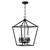 NIB Large 6-Light Lantern Geometric Chandelier by Gurit ~ Black Metal 1 thumbnail