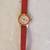 vintage 70s Boolchands Rotating Crystals Watch Spinning Bezel red 2 thumbnail
