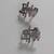 Vintage Oriental ladies silver earrings. 1 thumbnail