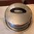 Metal food plate holder with lid cover has black handle 3 thumbnail