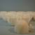 1940's Hazel Atlas Milk Glass Punch Bowl Set, Excellent 4 thumbnail