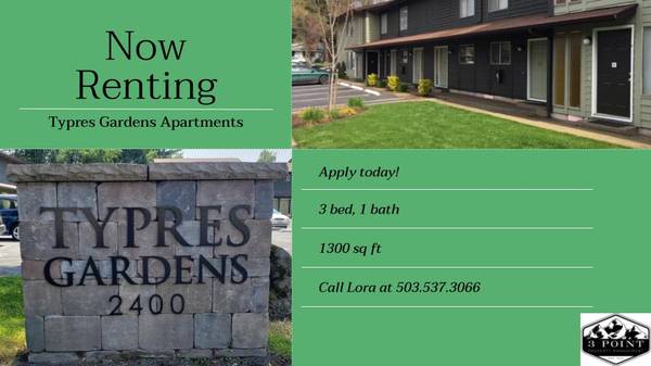Available Now! Spacious 3bd/1ba! Pet Friendly! 1
