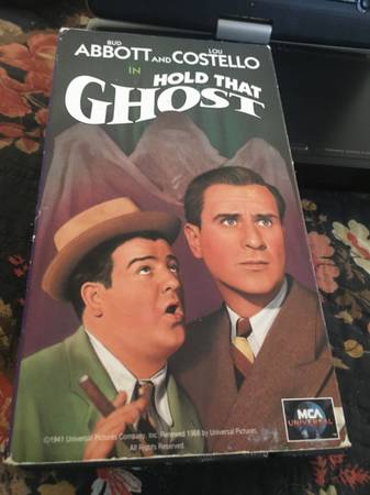 Rare vhs tape Abbott and Costello hold that ghost 1