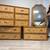 Mid century modern Raton basketweave bedroom set dresser & nightstands 4 thumbnail