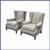 Sam Moore For Hooker Furniture Wingback Arm Chairs, Pair 1 thumbnail