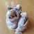 Japanese Okimomo Style Resin Figurine Three Men Drinking Around a Barr 4 thumbnail