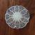 Antique silverplate: Wm Rogers: Lacy round trivet, 6 5/8" diameter 2 thumbnail