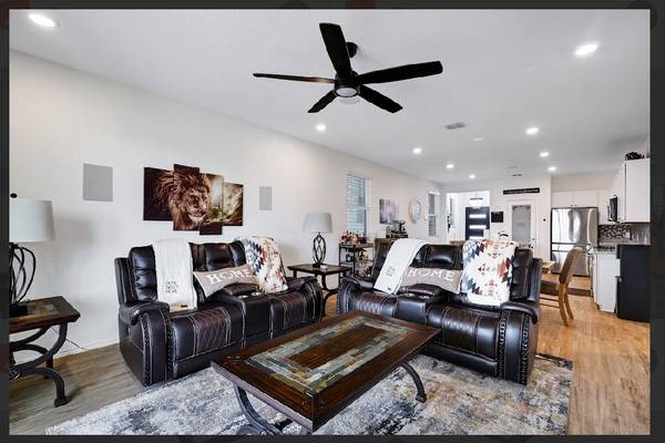 Living Room Furniture 2 Loveseats, lamps, end tables, and coffee table 1