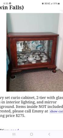 Curio cabinet 1