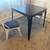 Metal bistro table & chair set 2 thumbnail