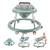 Baby Walker, Foldable 5-Gear Height Adjustable Baby Walker with Wheels 5 thumbnail
