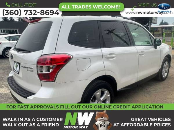 2015 Subaru Forester 25i Premium Sport Utility 4D - $10,495 (7160 Guide Meridian Rd., Lynden, WA 98264)63617234397825124