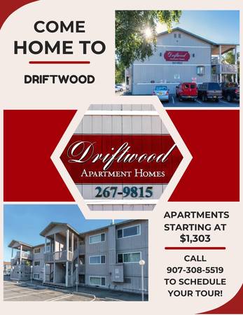 $1,303 / 1br - 580ft2 - A cozy place for you and your pets to call home. Pet friendly! (Anchorage - South West Near Jewel Lake)64004786234369120