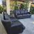Jerome's Dark Brown Leather Sofa Set 1 thumbnail