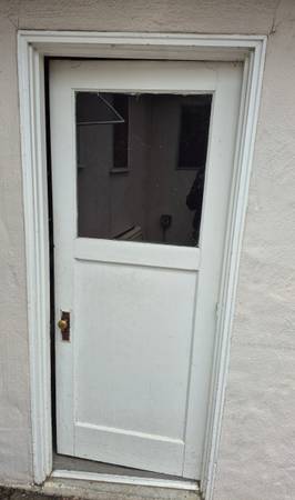 32 x80 Top light door with mortise lockset & jam 1